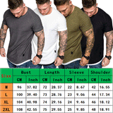 Hot Men's T-Shirts Pleated Wrinkled Slim Fit O Neck Short Sleeve Muscle Solid Casual Tops Shirts Summer Basic Tee New
