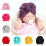 2020 Baby cotton blends Headband Soft Rabbit Bowknot Turban Hair Bands for Children Girls Elastic Headwrap Children Baby Turban