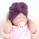 2020 Baby cotton blends Headband Soft Rabbit Bowknot Turban Hair Bands for Children Girls Elastic Headwrap Children Baby Turban