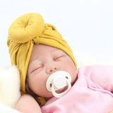 2020 Baby cotton blends Headband Soft Rabbit Bowknot Turban Hair Bands for Children Girls Elastic Headwrap Children Baby Turban