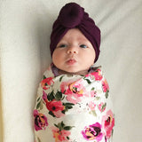 2020 Baby cotton blends Headband Soft Rabbit Bowknot Turban Hair Bands for Children Girls Elastic Headwrap Children Baby Turban