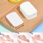 20pcs / 60pcs Washing Hand Bath Clean Scented Slice Sheets Disposable Boxe Soap Portable Mini Travel Soap Paper