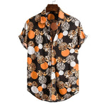 2021Camisas florales de manga larga de Otoño para hombres, camisas estampadas con flores de corte delgado para hombres, camisola