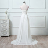 Robe De Mariee Long Suknia ślubna Vestidos Satin Wedding Dress Robe De Soiree Longue Formal Simple Vestido De Novia Bride To Be