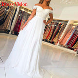 Robe De Mariee Long Suknia ślubna Vestidos Satin Wedding Dress Robe De Soiree Longue Formal Simple Vestido De Novia Bride To Be