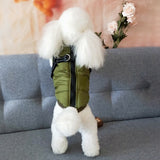 Large Pet Dog Clothes Dog jacket French Bulldog Winter Soft Warm  With Harness Waterproof Coat Outfit Vest For Small Medium Dog