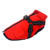 Large Pet Dog Clothes Dog jacket French Bulldog Winter Soft Warm  With Harness Waterproof Coat Outfit Vest For Small Medium Dog
