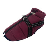 Large Pet Dog Clothes Dog jacket French Bulldog Winter Soft Warm  With Harness Waterproof Coat Outfit Vest For Small Medium Dog