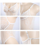 Ellolace Neon Summer 21 Colors Lace Bodysuit Women Floral Embroidery Bow Tie Transparent Sexy Bodysuit Jumpsuit Overalls Party