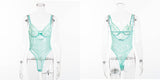 Ellolace Neon Summer 21 Colors Lace Bodysuit Women Floral Embroidery Bow Tie Transparent Sexy Bodysuit Jumpsuit Overalls Party