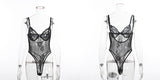 Ellolace Neon Summer 21 Colors Lace Bodysuit Women Floral Embroidery Bow Tie Transparent Sexy Bodysuit Jumpsuit Overalls Party