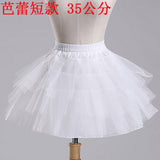 Top Quality Stock White Black Ballet Petticoat Tulle Ruffle Short Crinoline Bridal Petticoats Lady Girls Child Underskirt jupon