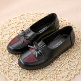 Breathable Flats Female Shoes Summer 2021 New Arrival Genuine Leather Flats Woman Leather Loafers Mom Casual Shoes