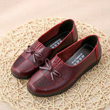 Breathable Flats Female Shoes Summer 2021 New Arrival Genuine Leather Flats Woman Leather Loafers Mom Casual Shoes