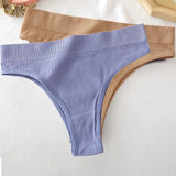 Seamless Women Pantys Girls Thongs High Waisted Soft Woman Briefs Fashion 6 Solid Colors S-XL Sexy Underpants For Women New