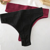 Seamless Women Pantys Girls Thongs High Waisted Soft Woman Briefs Fashion 6 Solid Colors S-XL Sexy Underpants For Women New