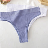 Seamless Women Pantys Girls Thongs High Waisted Soft Woman Briefs Fashion 6 Solid Colors S-XL Sexy Underpants For Women New