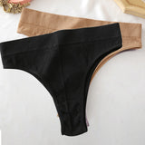 Seamless Women Pantys Girls Thongs High Waisted Soft Woman Briefs Fashion 6 Solid Colors S-XL Sexy Underpants For Women New