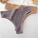 Seamless Women Pantys Girls Thongs High Waisted Soft Woman Briefs Fashion 6 Solid Colors S-XL Sexy Underpants For Women New