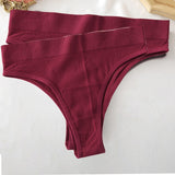 Seamless Women Pantys Girls Thongs High Waisted Soft Woman Briefs Fashion 6 Solid Colors S-XL Sexy Underpants For Women New