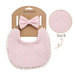 3Pcs Baby Headband Tassel Saliva Towel Floral Print Newborn Double Side Bibs Boys Girls Bandana Burp Cloths Feeding Smock Stuff