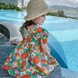 2020 New Summer Girls' Dress Korean Strap Plaid Casual Sleeveless