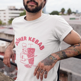 Fashion Summer Men's Short Sleeve T Shirts Doner Kebab Graphic Funny Tee T-Shirts White Tops Tees Clothes Streetwear Camisetas