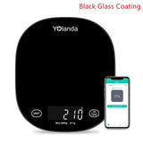 Yolanda 5kg Smart Kitchen Scale Bluetooth APP Electronic Weight Scales Food Balance Weighing Measuring Tool Nutrition Analysis