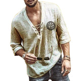 SHUJIN New Mens Spring Summer Casual Shirt Short Sleeve Cotton Linen Shirts Men Loose Collar Button Shirt silk Chemise Homme
