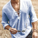 SHUJIN New Mens Spring Summer Casual Shirt Short Sleeve Cotton Linen Shirts Men Loose Collar Button Shirt silk Chemise Homme