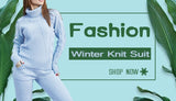 MVGIRLRU Women's Knitting skirt suit women's Costume Sweater suit + Slim Skirt Two-Piece tracksuit