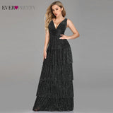 Robe Sexy Evening Dresses White Women Dress Long Elegant Party Prom Mermaid V Neck Sequined Maxi Formal Gown Вечерние Платья
