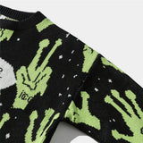 LINDSEY SEADER Sweater Men Jumpers Knitted Harajuku Alien Hip Hop Streetwear Men Knitwear Clothing Pullover Oversize Sweaters