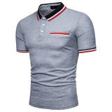 KB Men Polo Men Shirt Short Sleeve Polo Shirt Contrast Color Polo New Clothing Summer Streetwear Casual Fashion Men tops