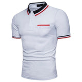 KB Men Polo Men Shirt Short Sleeve Polo Shirt Contrast Color Polo New Clothing Summer Streetwear Casual Fashion Men tops