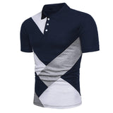 KB Men Polo Men Shirt Short Sleeve Polo Shirt Contrast Color Polo New Clothing Summer Streetwear Casual Fashion Men tops