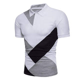 KB Men Polo Men Shirt Short Sleeve Polo Shirt Contrast Color Polo New Clothing Summer Streetwear Casual Fashion Men tops