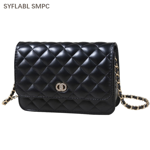 PU Leather Shoulder Bag for Women 2021 Simple Luxury Solid Color Crossbody Bag Ladie Design Fashion Handbag and Purses