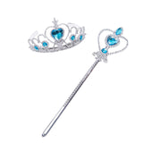 Princess Girls Accessories Set Kids Party Cosplay Queen Magic Wand Tiara Gloves Wig Hair 4pcs