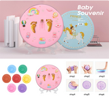Soft Clay DIY Newborn Baby Souvenirs Hand Print Footprint Non-Toxic Clay Kit Casting Parent-Child Hand Ink Pad Fingerprint Toys