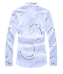 2020 Autumn New Men's Printed Shirt Fashion Casual White Long Sleeve Shirt Male Brand Clothes Plus Size 5XL 6XL 7XL