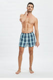 New Mens Underwear Boxers Shorts Casual Cotton Sleep Underpants High Quality Brands Plaid Loose Comfortable Homewear Panties