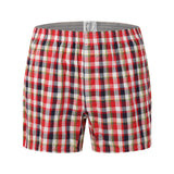 New Mens Underwear Boxers Shorts Casual Cotton Sleep Underpants High Quality Brands Plaid Loose Comfortable Homewear Panties