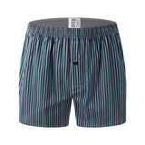 New Mens Underwear Boxers Shorts Casual Cotton Sleep Underpants High Quality Brands Plaid Loose Comfortable Homewear Panties
