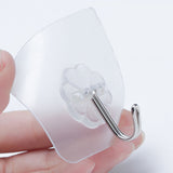 CellDeal Wall Hanger Hook Suction Cup Adhesive Wall Vacuum Sucker Heavy Bathroom Transparent Load Rack Stainless Steel Hangers