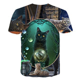 New for 2020 Cool fashion t shirt for men and women two cats print 3d t shirt summer short sleeve t shirts male t shirts XXS-6XL