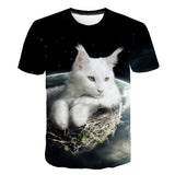 New for 2020 Cool fashion t shirt for men and women two cats print 3d t shirt summer short sleeve t shirts male t shirts XXS-6XL