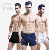 2pcs Mens Boxer Shorts Soft Stretch Knit Breathable Cotton Boys Men Underwear Boxers Long Panties Sleep Bottoms Plus Size