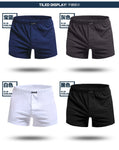 2pcs Mens Boxer Shorts Soft Stretch Knit Breathable Cotton Boys Men Underwear Boxers Long Panties Sleep Bottoms Plus Size