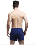 2pcs Mens Boxer Shorts Soft Stretch Knit Breathable Cotton Boys Men Underwear Boxers Long Panties Sleep Bottoms Plus Size
